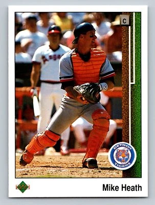 Mike Heath 1989 Upper Deck #654 Detroit Tigers - Image 1 of 2