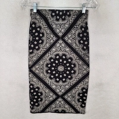 Falda Poetry Mujer Talla S Negra Cachemira Elastizada Tirar de la Delgada Lápiz Recto Foto 1 de 4