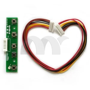 Universal LCD screen 5 key keypad Five buttons 8Pin Cable OSD Control Key Board - Picture 1 of 6
