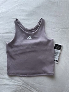 Adidas Big Girls Exercise Training Top Purple Size Medium - Picture 1 of 9