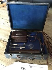 Antique/Quack Vio Ray Medical Shock Therapy Magneto Machine and Instructions Etc