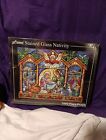 Vermont Christmas  Stained Glass Nativity 1000 Piece Jigsaw Puzzle New Sealed 