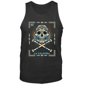 LA CALAVERA LOTERÍA MEXICANA TARJETA GRÁFICA CAMISETA SIN MANGAS - Imagen 1 de 8