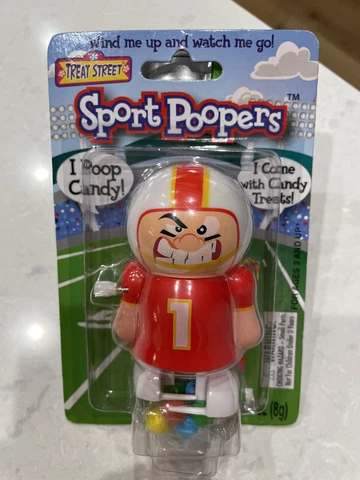 SPORT POOPERS CANDY DISPENSER FOOTBALL BRAND NEW IN BOX - New Old Stock 2012 Cover