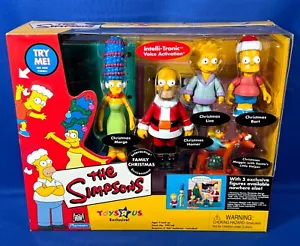 FAMILY CHRISTMAS Playset WOS Simpsons INTERACTIVE PLAYSET Playmates LIVING ROOM - Picture 1 of 14