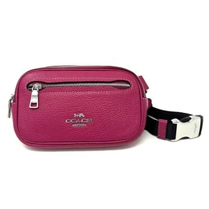 Mini bolso cinturón Coach en cuero violeta brillante CL479 - Imagen 1 de 7