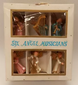 Vintage Six Angel Musiker 1 3/4" groß - Hongkong von Similegno - Bild 1 von 3