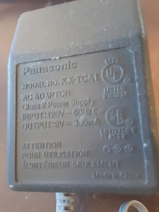 PANASONIC KX-TCA1 AC Adapter Class 2 Power Supply - Picture 1 of 4