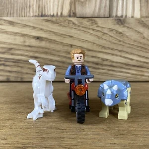 jurassic park lego dinosaurs; Triceratops, Atrociraptor, Owen Grady, Sun Damage - Picture 1 of 23