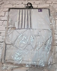 Lush Décor Gray Bayview Pintuck Embroidered Shower Curtain, 72" x 72", NIOP(117) - Picture 1 of 5