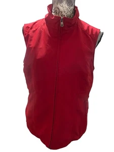 Scottevest Womens M RFID Travel Vest Full Zip Red Utility Pockets SEV TEC - Picture 1 of 12