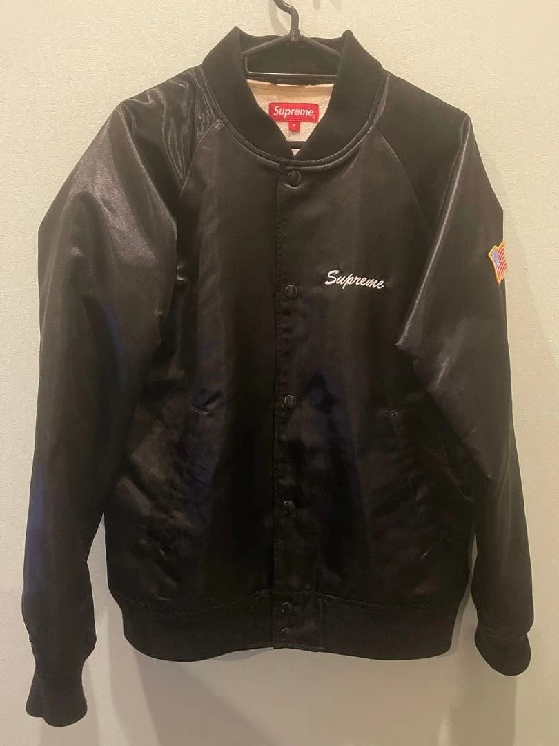 m*i様 supreme Betty Boop satin slub jaket Supreme Betty Boop Satin Club Jacket Black Men's - SS16 - US