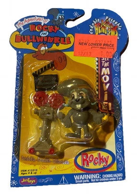 Micro Bend-Ems de colección: (Adventures of Rocky and Bullwinkle) 2000 Just Toys ROCKY Foto 1 de 4