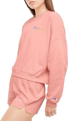 Champion W6189G Women's Midweight Long Sleeve Tee Shirt Medium Sugar Peach - Image 1 of 3