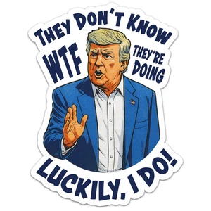 They Don't Know WTF They are Doing Sticker, Trump Sticker, Sticker, Decal - Picture 1 of 1