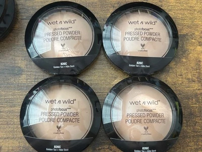 Wet N Wild Photo Focus Pressed Powder #826C Golden Tan QTY: 4 - Image 1 of 3