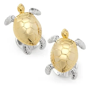 Turtle Movement 3D Cufflinks - Picture 1 of 7