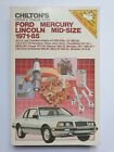 Ford and Mecury Mid-Size 1971-85 Chilton Model Specific Automotive Repair Manual