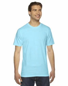 American Apparel Unisex Fine Jersey Short Sleeves T Shirt 2001W XS-3XL - Picture 1 of 35