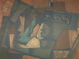 Georges Braque, Klee- und Glasass, handsignierte Lithographie - Bild 1 von 3