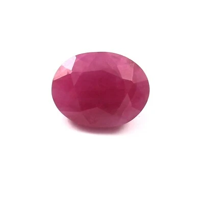 5.31 CT Johnson Mines Heated Natural CERTIFIED Ruby Oval Loose Gemstone Cut - Image 1 of 4
