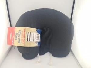 GlobeTrek Hooded Neck Pillow – Travel Comfort with Polystyrene Beads. - Picture 1 of 1