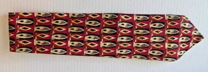 Robert Talbott Best Of Class Tie Red/Cream 100% Silk Studio Nordstrom - Picture 1 of 2