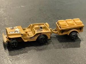 Zylmex T432 Military Jeep and Trailer, Brown, Lot C - Picture 1 of 2
