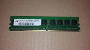 512MB PC2-5300E ECC RAM Server Micron MT9HTF6472AY-667 DDR2 DIMM 240pins 667MHz - Imagen 1 de 1