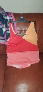 Serra Ladies Swimwear Orange, Pink, & Red L - Picture 1 of 4