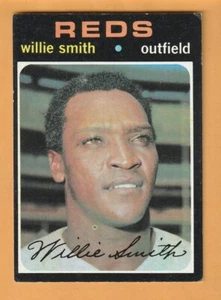 Willie Smith Cincinnati Reds 1971 Topps #457 Carbon Hill Alabama 6M - Imagen 1 de 2