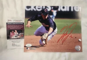 Tyler Freeman Cleveland Guardians Blue Jersey Signed 8x10 Photo JSA - Picture 1 of 1