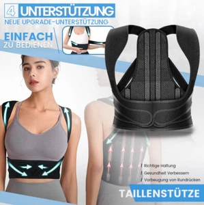 Rückenbandage Rückenhalter Haltungskorrektur Gürtel Rücken Stabilisator Zurück - Bild 1 von 10