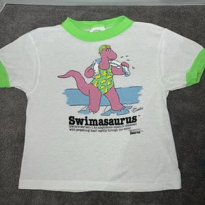 Vintage Rainbow Allie By Allison Girls Shirt Swimasaurus Size 4 - Picture 1 of 5
