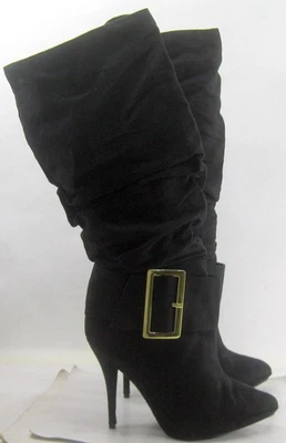 Michael Antonio NEGRAS 5" Stiletto Tacón Alto Rodilla Botas MUJERES Talla 10 Foto 1 de 4