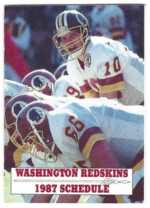 RARO 1987 Washington Redskins NFL calendario de fútbol!!! Frito Lay (DARRYL GRANT) - Imagen 1 de 3