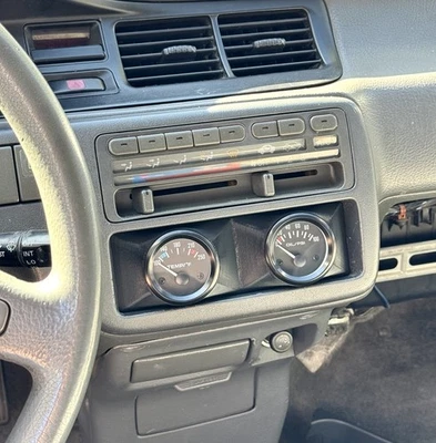 Radio Pod calibre 2 ángulos doble 52 mm RHD LHD Honda EK EG EF 88-98 Civic Sol CRX Foto 1 de 4