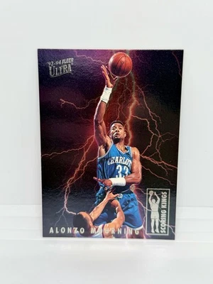 1993-94 Fleer Ultra ALONZO MOURNING Scoring Kings Charlotte Hornets #7 - Image 1 of 2