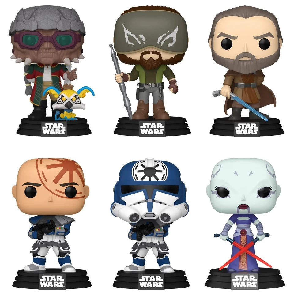 Star Wars Animación Funko Pop! Estuche de 5 figuras vinílicas (Jesse - Hondo - Docu... Foto 1 de 4