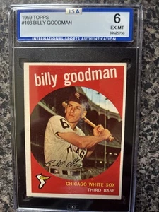 1959 VENEZUELA TOPPS #103 BILLY GOODMAN ISA EX-MT 6 - Picture 1 of 2