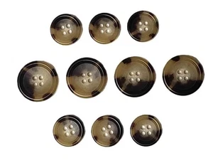 Banana Republic Spare Replacement Buttons Set Jacket Coat Brown Cream C8R - Picture 1 of 1