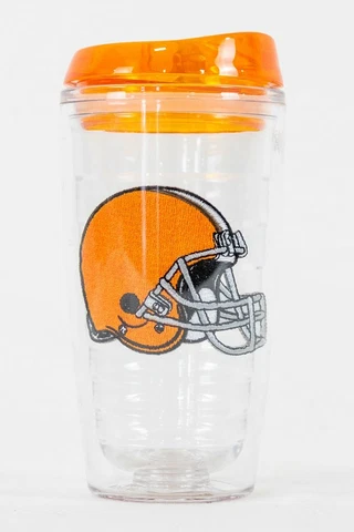 Cleveland Browns NFL Licensed 16oz Double Wall Insulated Tumbler Cup w/Lid Cover