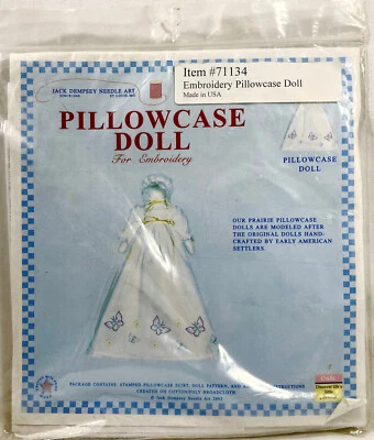 NUEVO 2003 Jack Dempsey Butterflies Galore 71134 Funda de Almohada Kit para Hacer Muñecas 13258 Foto 1 de 2