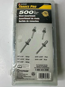 Tradespro 500 Piece Rivet Assortment - 836341 ~ FREE SHIPPING - Picture 1 of 2