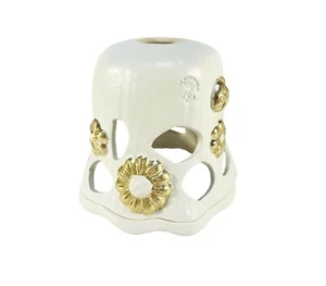 Piatto per lampadario ceramica foglia oro coll. Flora - Imagen 1 de 1