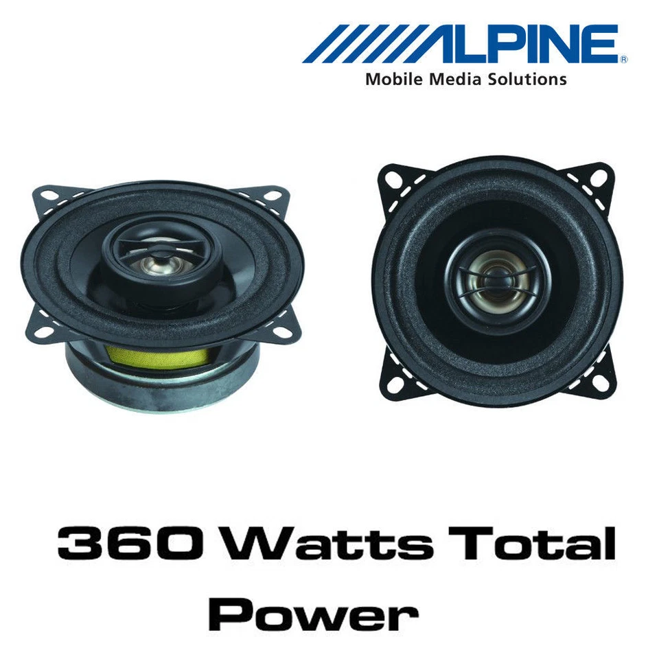 Jeep Wrangler 97-06 Alpine SXV-1025E- 4" 10cm 2 Way Coaxial Speakers - Image 1 of 1