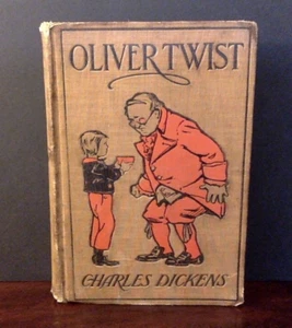 Oliver Twist Charles Dickens Antique HC Book A. L. Burt Co. Publishers, NY - Picture 1 of 8