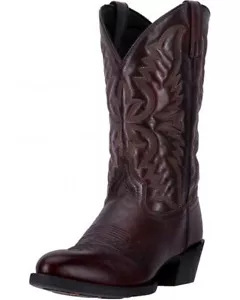 Laredo Western Boots Mens Birchwood 12" Leather Round Toe Black 68458 - Picture 1 of 1