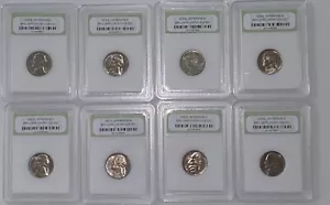 8 Jefferson 5C Nickels BU BRILLIANT UNCIRCULATED - AWESOME - Picture 1 of 17