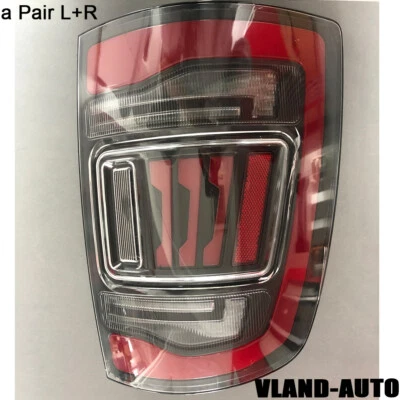 LED DRL Tail Lights For 2009-2018 Dodge RAM 1500 2500 3500 RED Brake Light Pair - Image 1 of 4